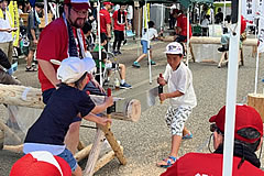 「三島丸太早切り体験会」の画像