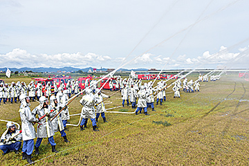 「取水・中継・放水訓練」の画像