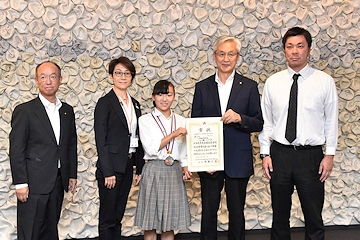 「「オリンピックで活躍できるような選手になりたいです」と決意を語りました」の画像