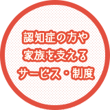 認知症の方や家族を支えるサービス・制度