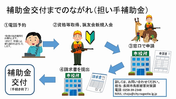 「補助金交付までのながれ」の画像