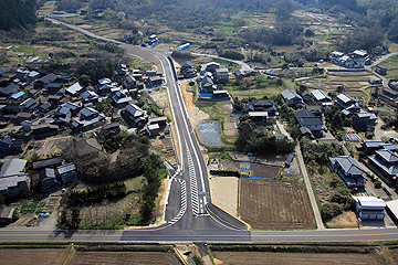 「バイパス道路完成」の画像