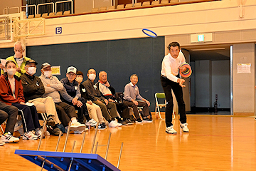 「長岡市老人クラブ連合会主催輪投げ大会」の画像