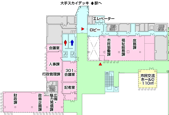 「東棟3F　配置図」の画像