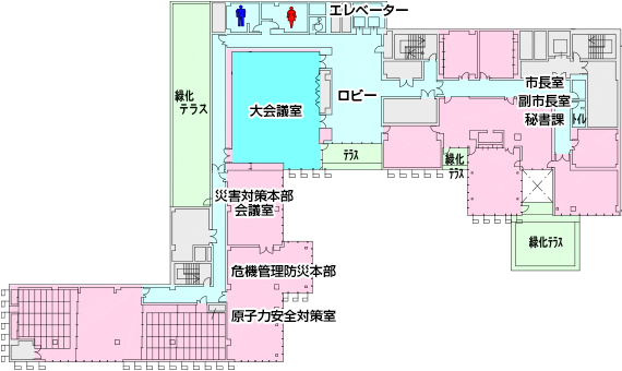 「東棟4F　配置図」の画像