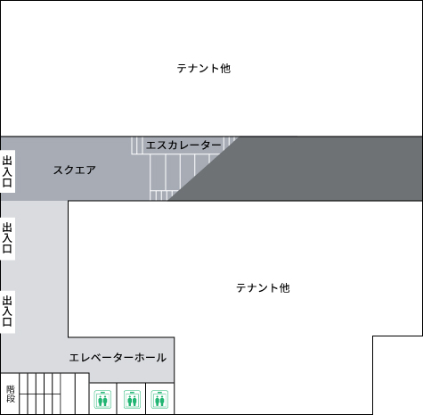 「大手通庁舎1階　配置図」の画像